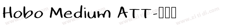 Hobo Medium ATT字体转换